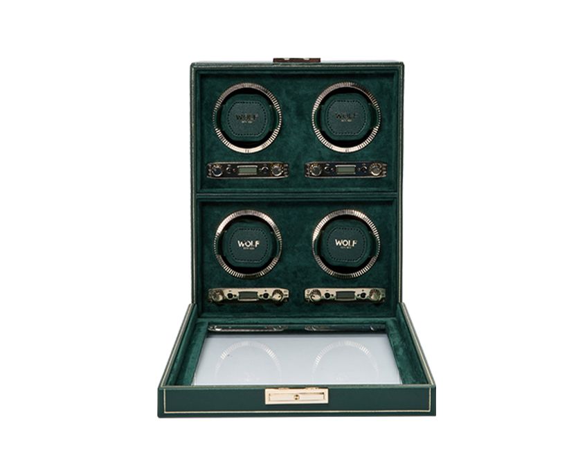BRITISH RACING ウォッチワインダー ワインディングマシーン 4PC グリーン 793041