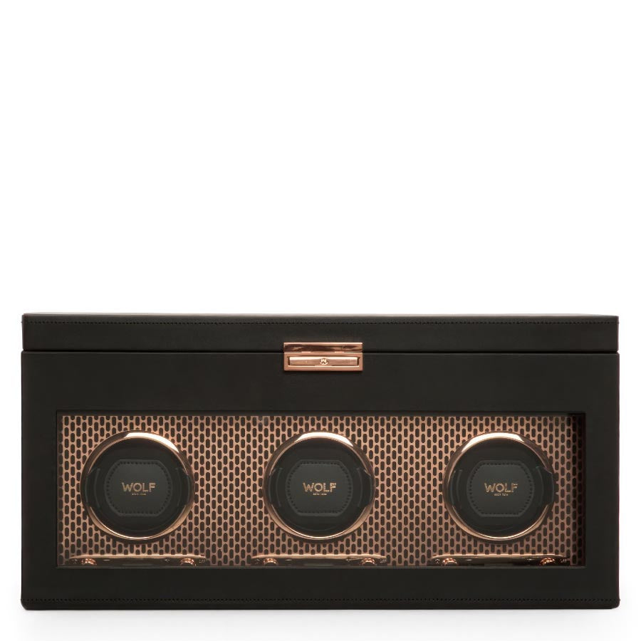 AXIS ウォッチワインダー ワインディングマシーン 3PC カッパー 469416
