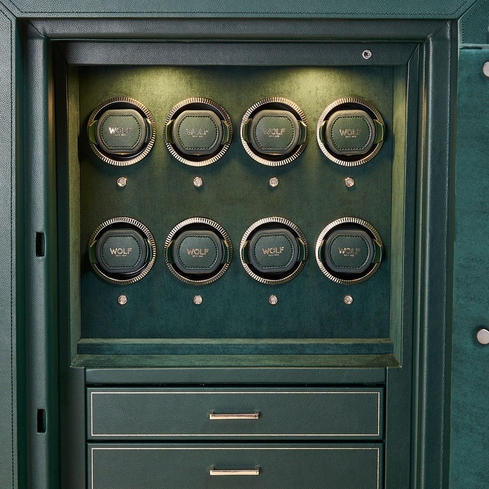 ATHOS ウォッチ＆ジュエリー耐火金庫 12PC グリーン 49001243