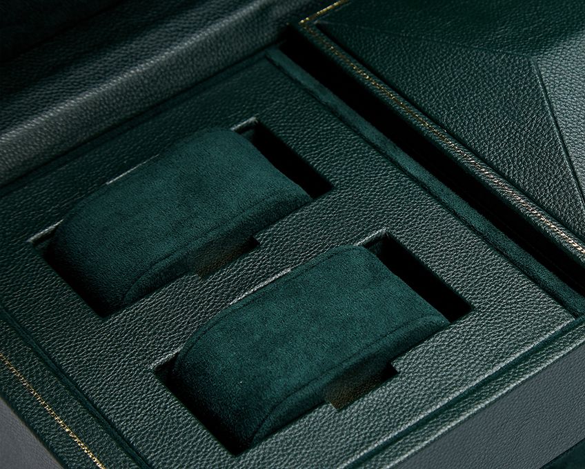 BRITISH RACING ウォッチワインダー ワインディングマシーン 3PC グリーン 792341