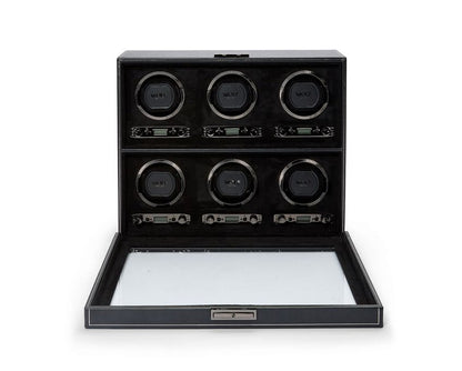 BRITISH RACING ウォッチワインダー ワインディングマシーン 6PC ブラック 792402