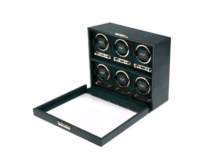 BRITISH RACING ウォッチワインダー ワインディングマシーン 6PC グリーン 792441