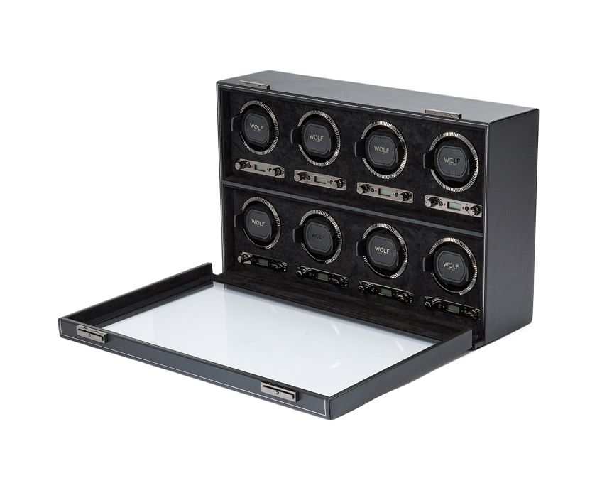 BRITISH RACING ウォッチワインダー ワインディングマシーン 8PC ブラック 792502
