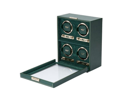 BRITISH RACING ウォッチワインダー ワインディングマシーン 4PC グリーン 793041