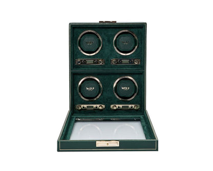 BRITISH RACING ウォッチワインダー ワインディングマシーン 4PC グリーン 793041