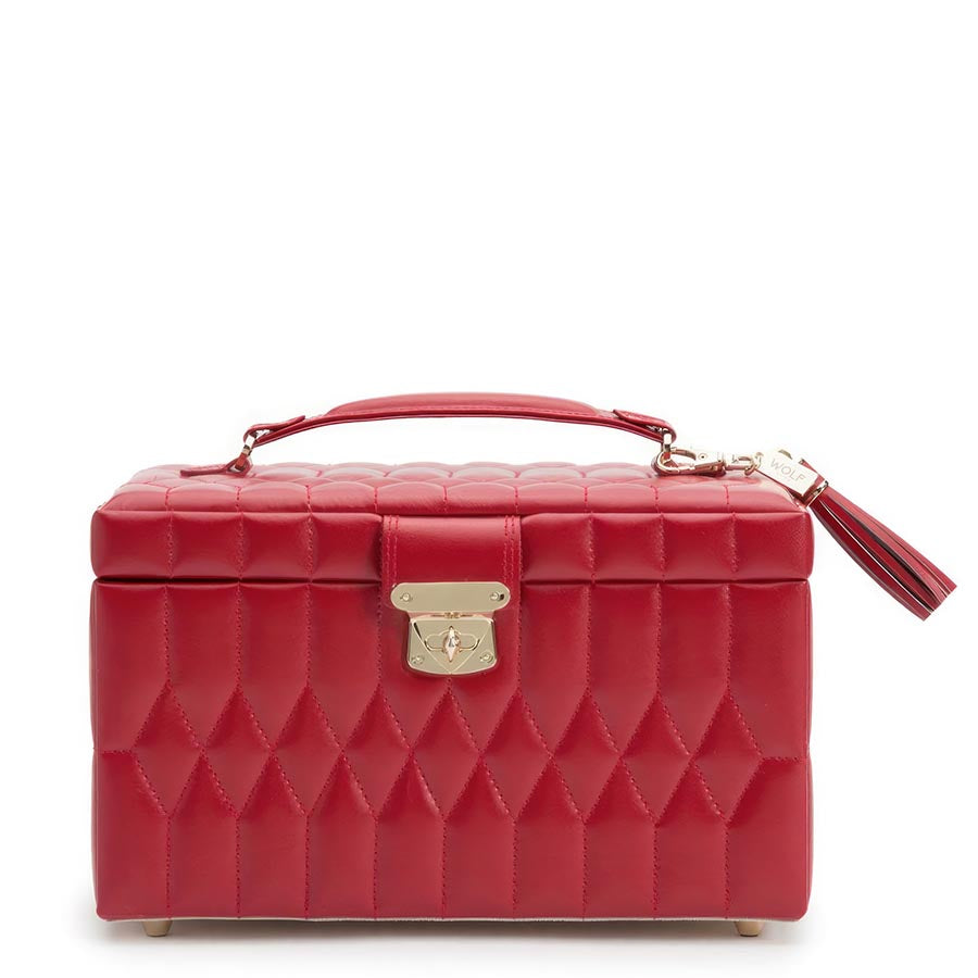CAROLINE ジュエリーボックス M レッド 329772