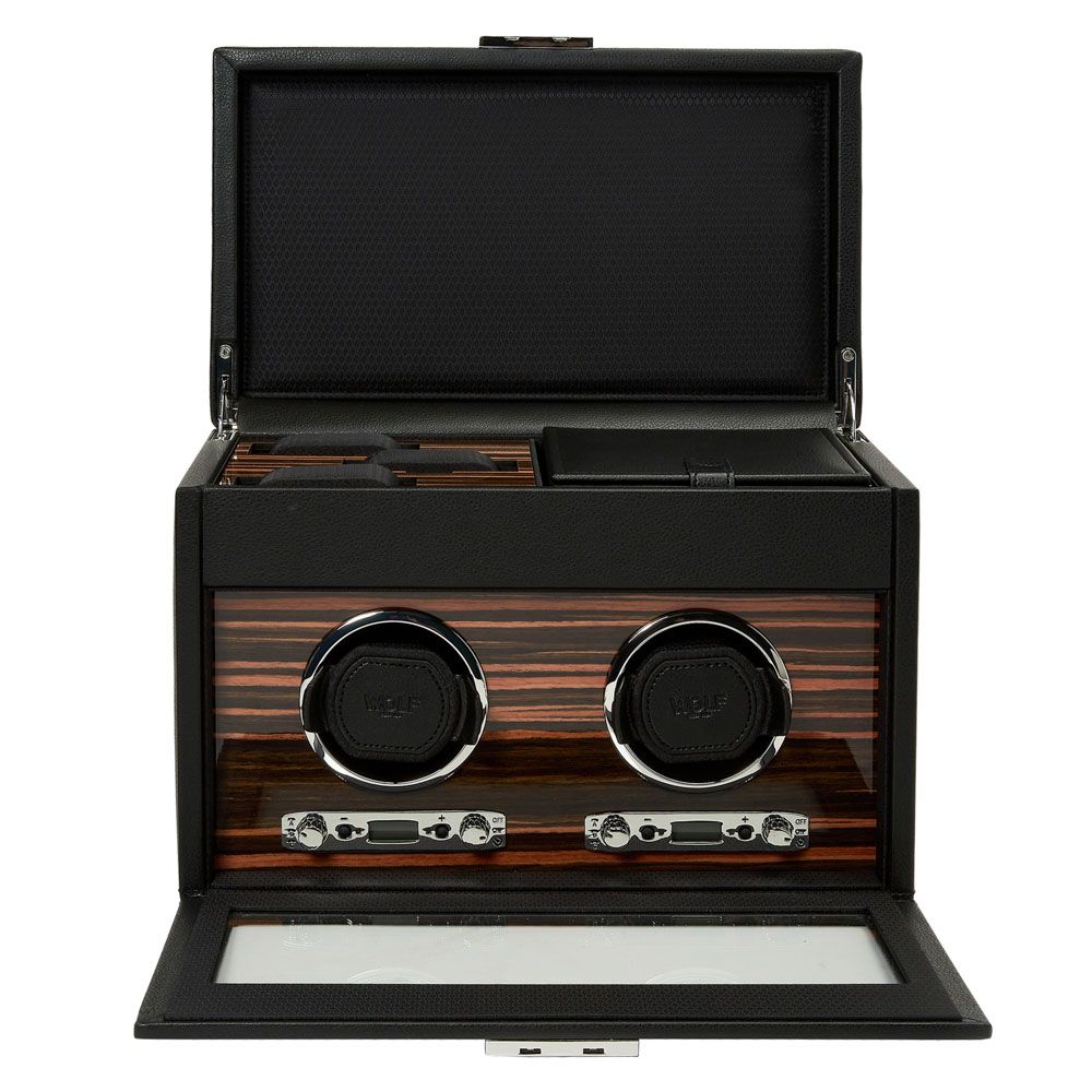 ROADSTER ウォッチワインダー ワインディングマシーン 2PC ブラック 457256