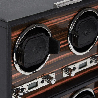 ROADSTER ウォッチワインダー ワインディングマシーン 4PC ブラック 459156
