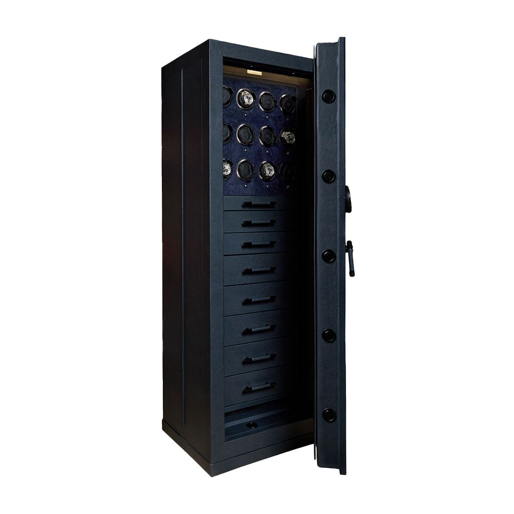 CHURCHILL ウォッチ＆ジュエリー耐火金庫 12PC ディープパールインディゴ 481216