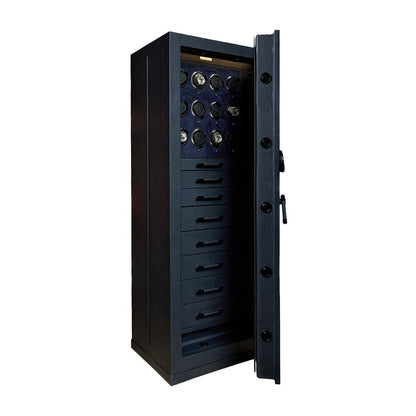 CHURCHILL ウォッチ＆ジュエリー耐火金庫 12PC ディープパールインディゴ 481216