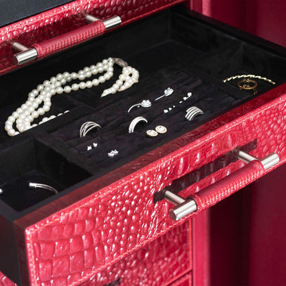CHURCHILL ウォッチ＆ジュエリー耐火金庫 12PC RED CROCO 481230