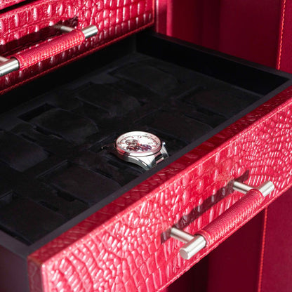 CHURCHILL ウォッチ＆ジュエリー耐火金庫 12PC RED CROCO 481230