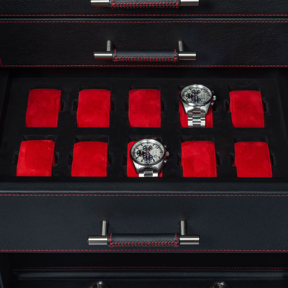 CHURCHILL ウォッチ＆ジュエリー耐火金庫 16PC PEBBLE LEATHER 481603