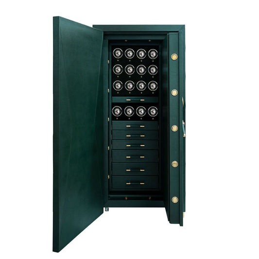 CHURCHILL ウォッチ＆ジュエリー耐火金庫 16PC グリーン 481641