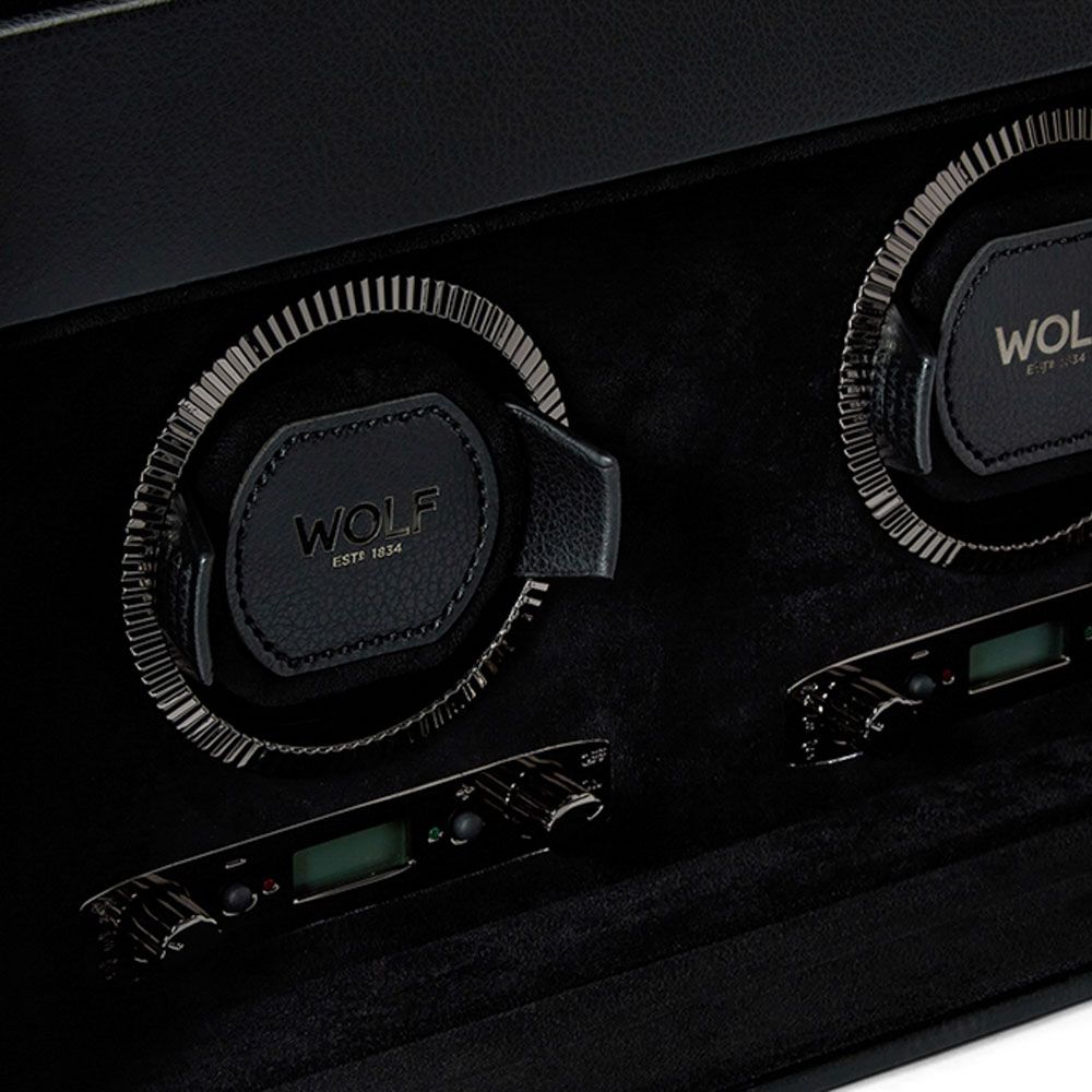 BRITISH RACING ウォッチワインダー ワインディングマシーン 2PC ブラック 792202